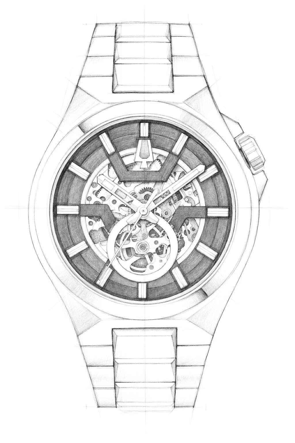 Watch technical diagram