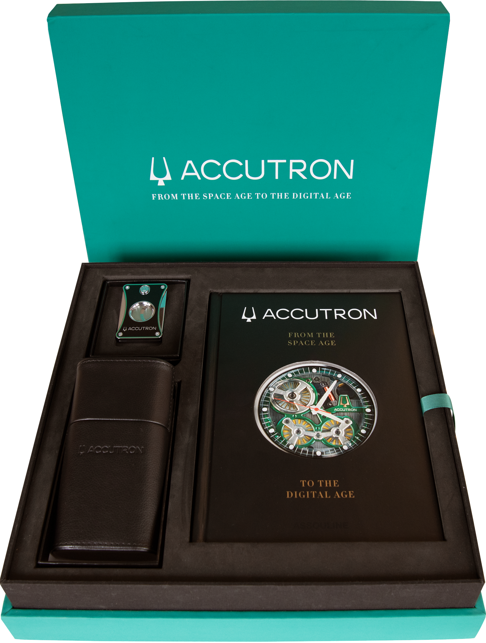 Accutron Cigar Case and Cutter Set And Book image number 0