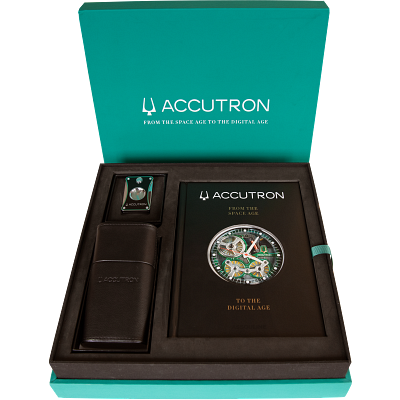 Accutron Cigar Case and Cutter Set And Book