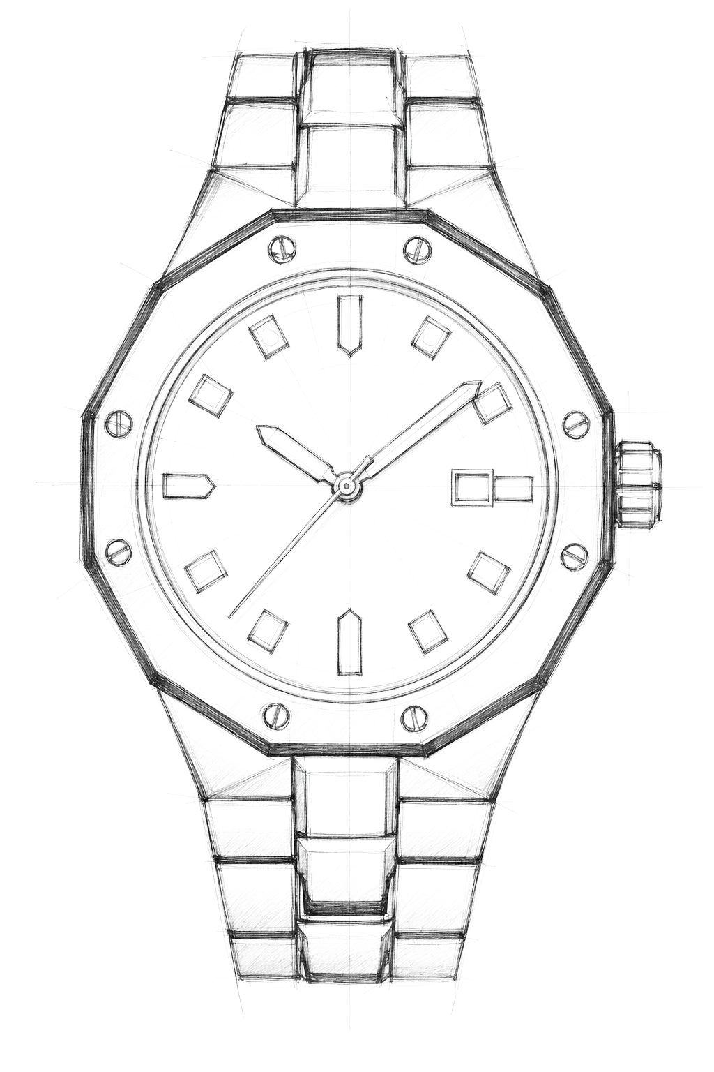 Watch technical diagram
