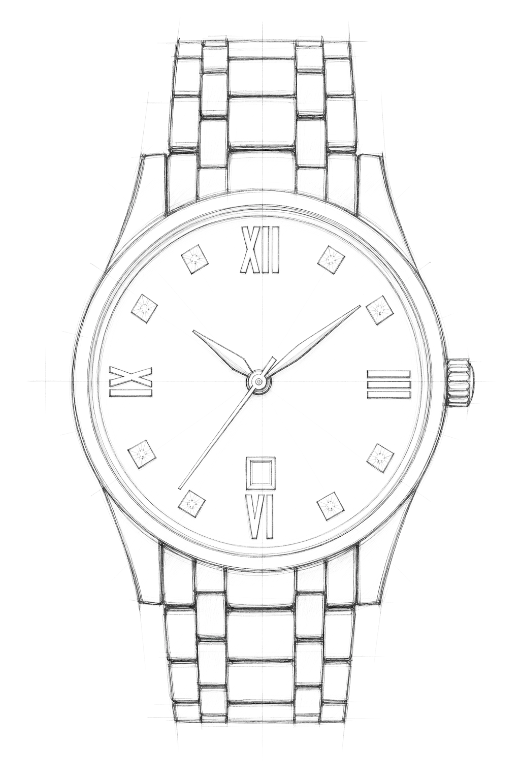Watch technical diagram