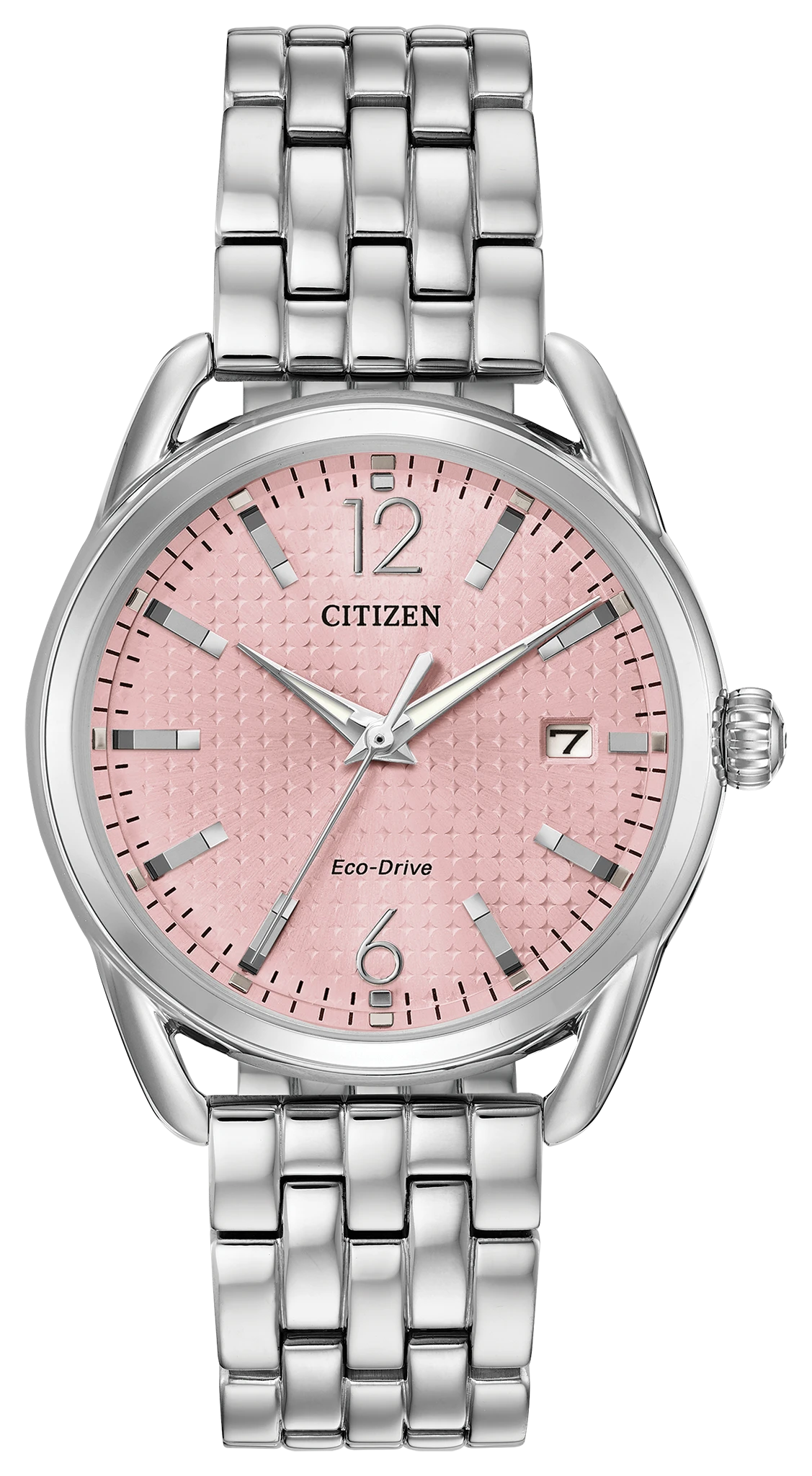 LTR - Ladies Eco-Drive FE6080-71X Pink Dial Steel Watch | CITIZEN