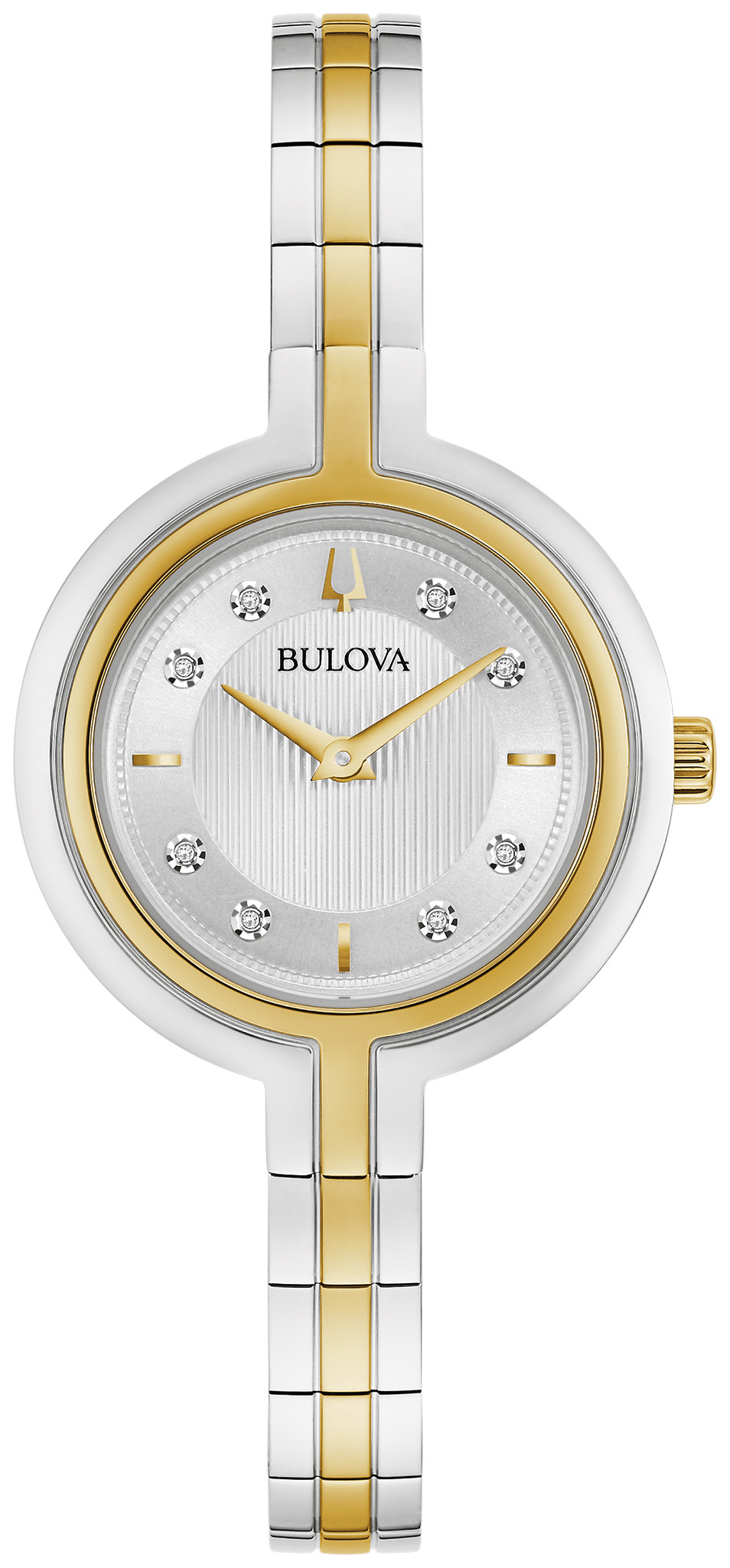 bulova two tone diamond watch