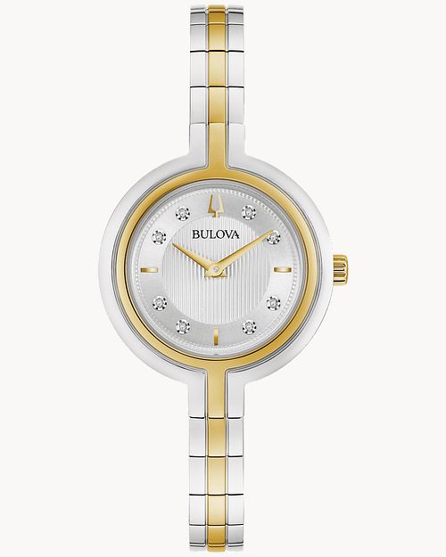 Bulova diamond top dial ladies watch