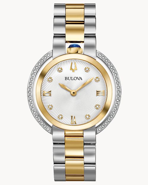 Bulova Rubaiyat Women s Two Tone Gold Diamond Watch Bulova