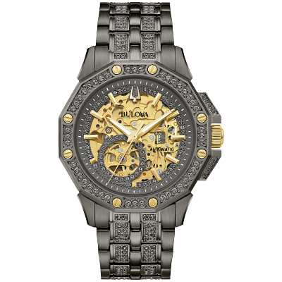Bulova men's watch sales crystal
