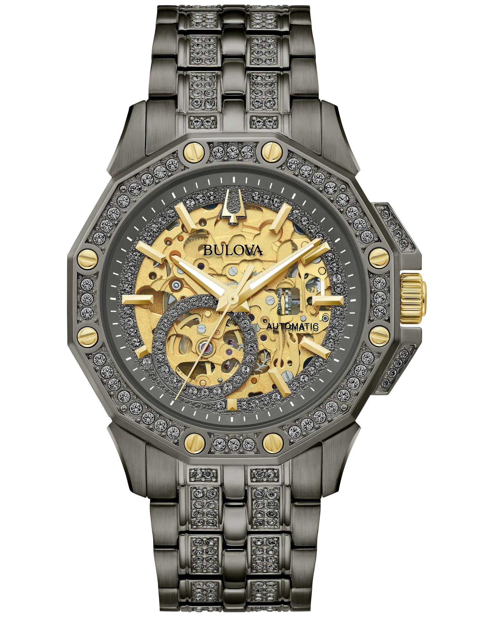 Bulova Gray Dial Stainless Steel Bracelet Octava 98A293 — Gray