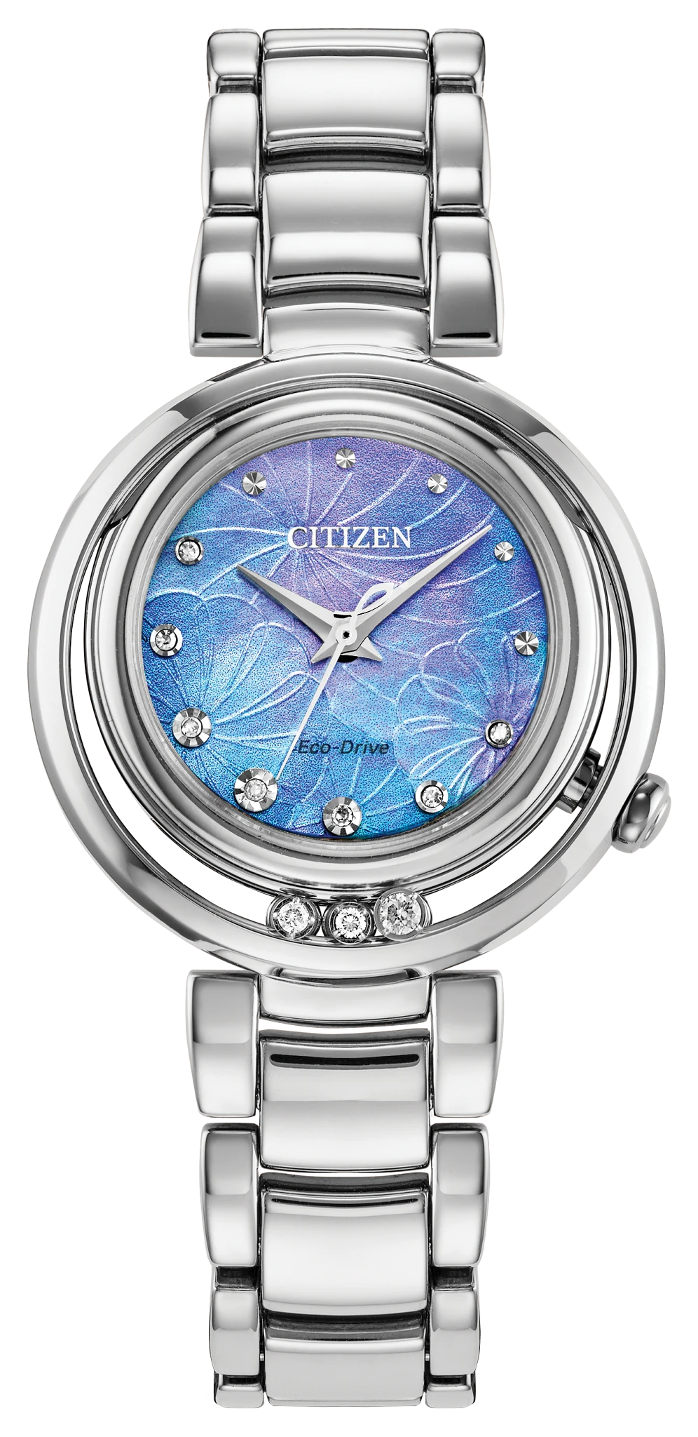 au maison Citizen L Arcly Blue Dial Stainless Steel Bracelet EM1110-56N