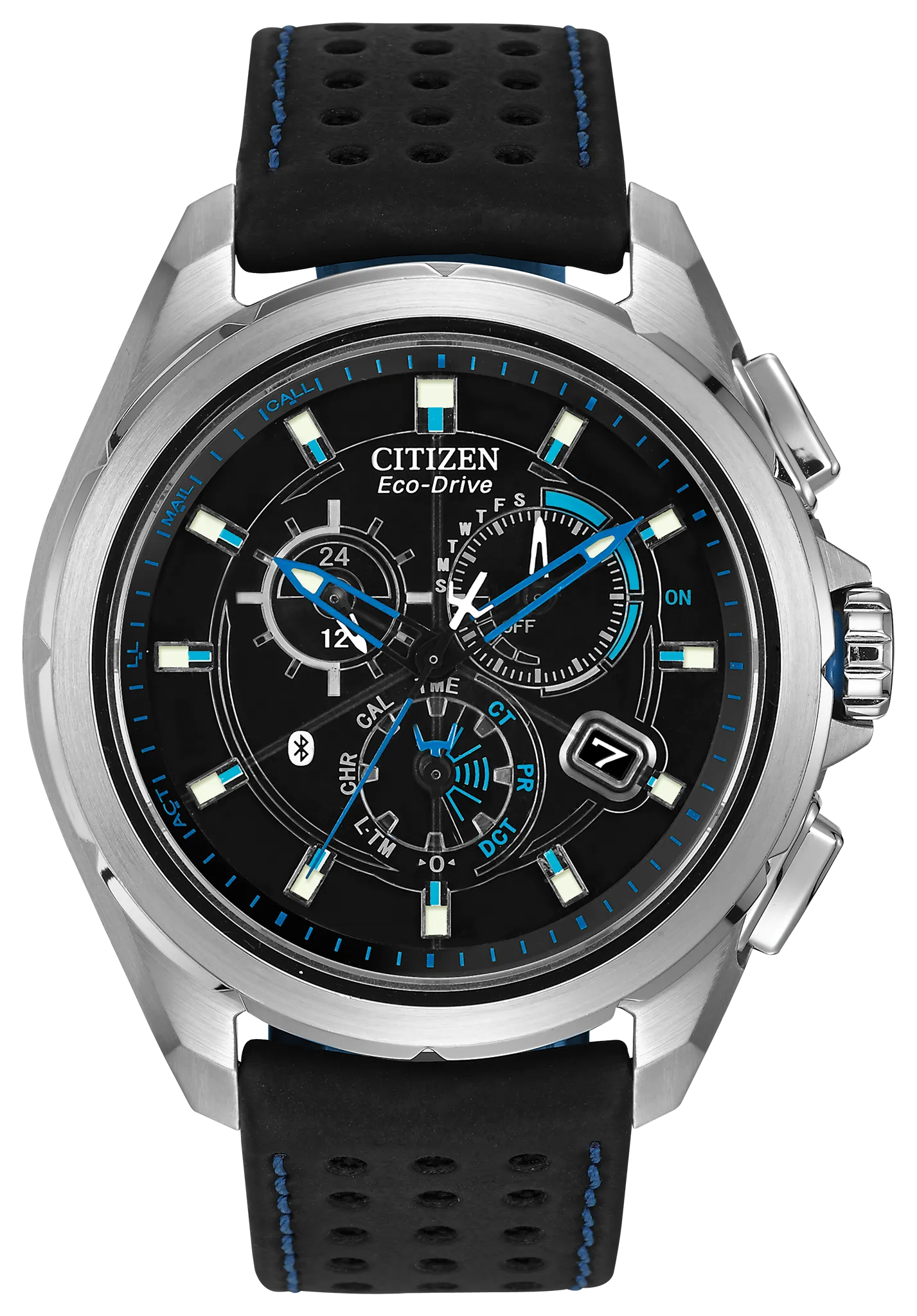 Proximity Black Dial Polyurethane Coated Leather Strap AT7030-05E