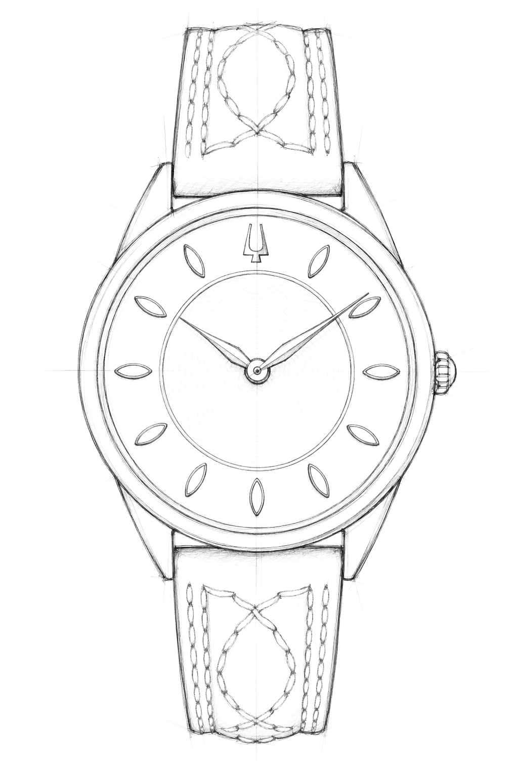 Watch technical diagram