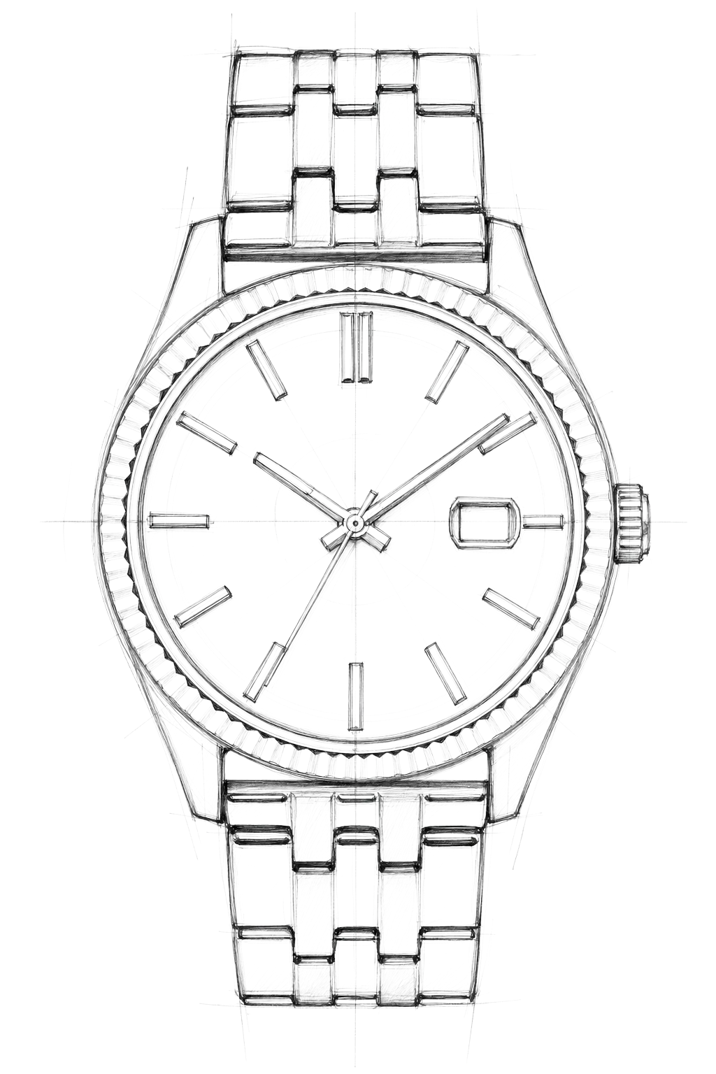 Watch technical diagram