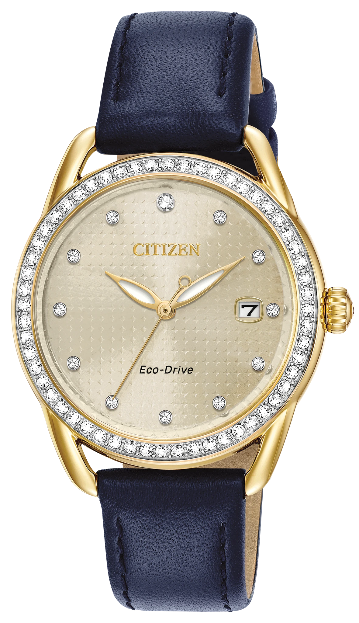 LTR - Ladies Eco-Drive FE6112-09P Blue Leather Strap Watch