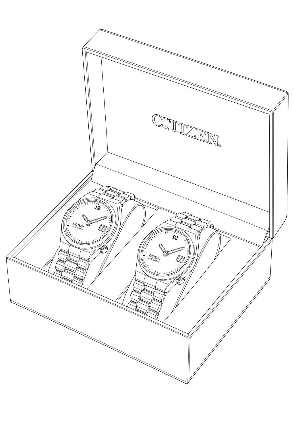 Watch technical diagram