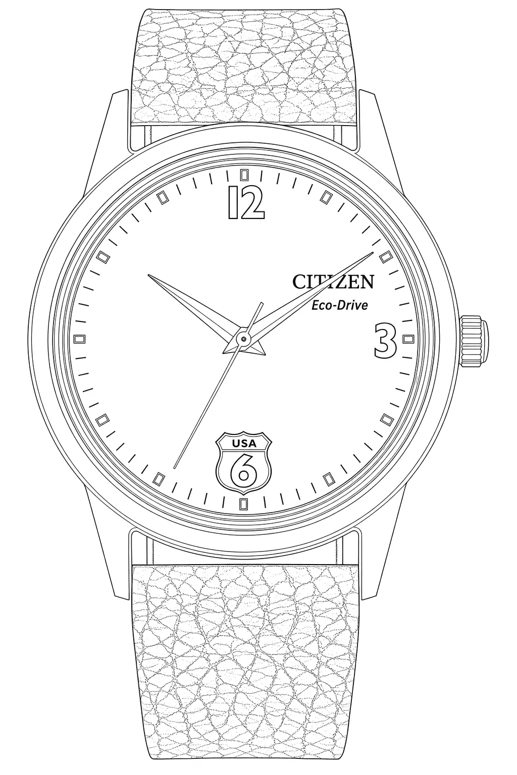 Watch technical diagram