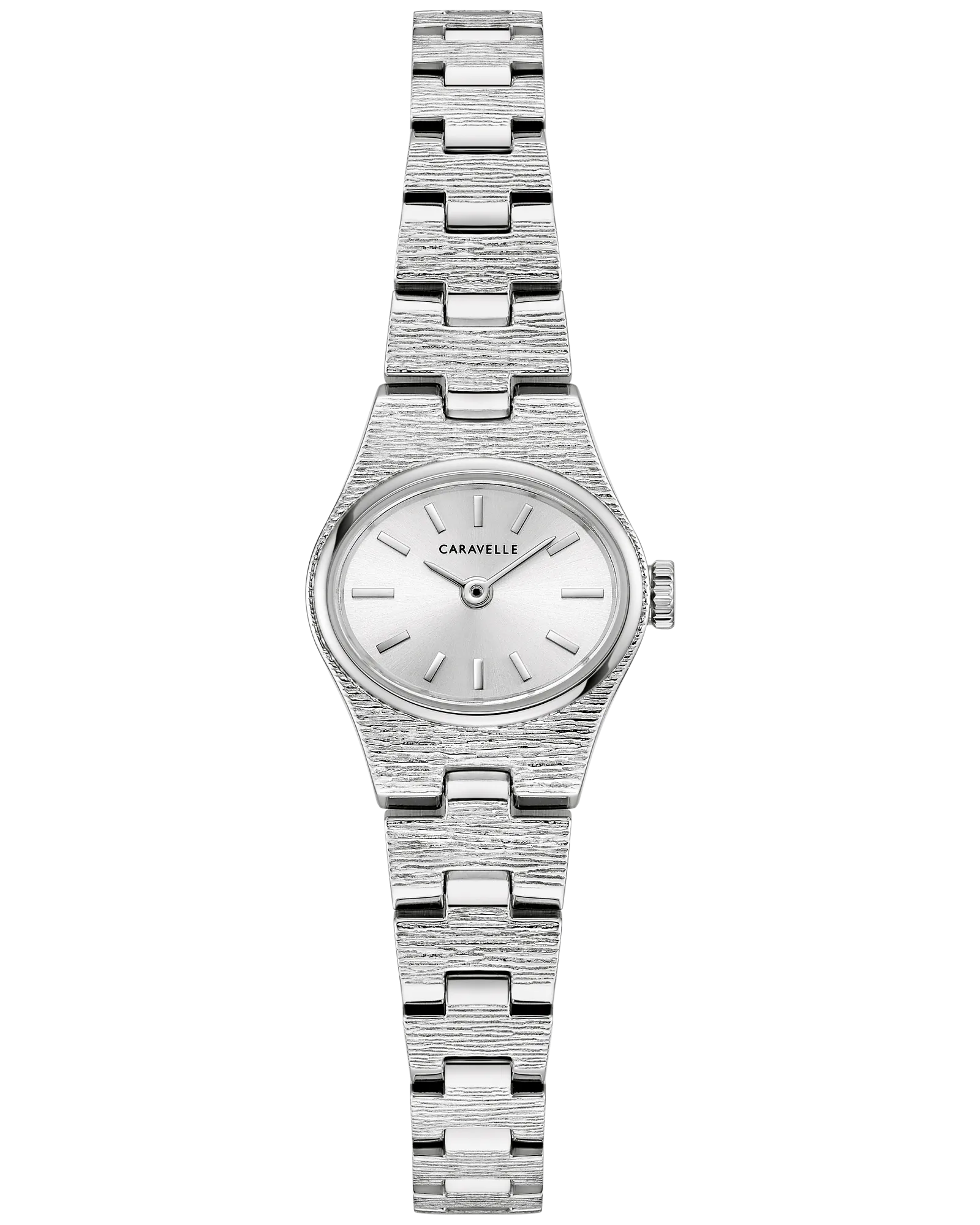 Bulova Silver-Tone Dial Stainless Steel Bracelet Vintage Dress 43L228 — Silver-Tone