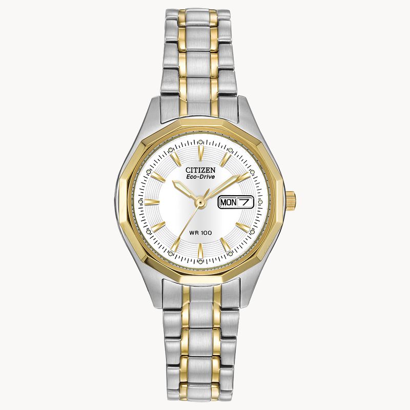 Corso - Ladies Eco-Drive Two-Tone Calendar Date Watch | CITIZEN