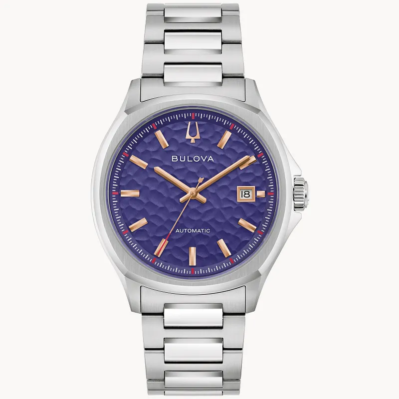 Purple Dial Stainless Steel Bracelet NYC 96B484 | Bulova Purple Dial Stainless Steel Bracelet NYC 96B484 | Bulova