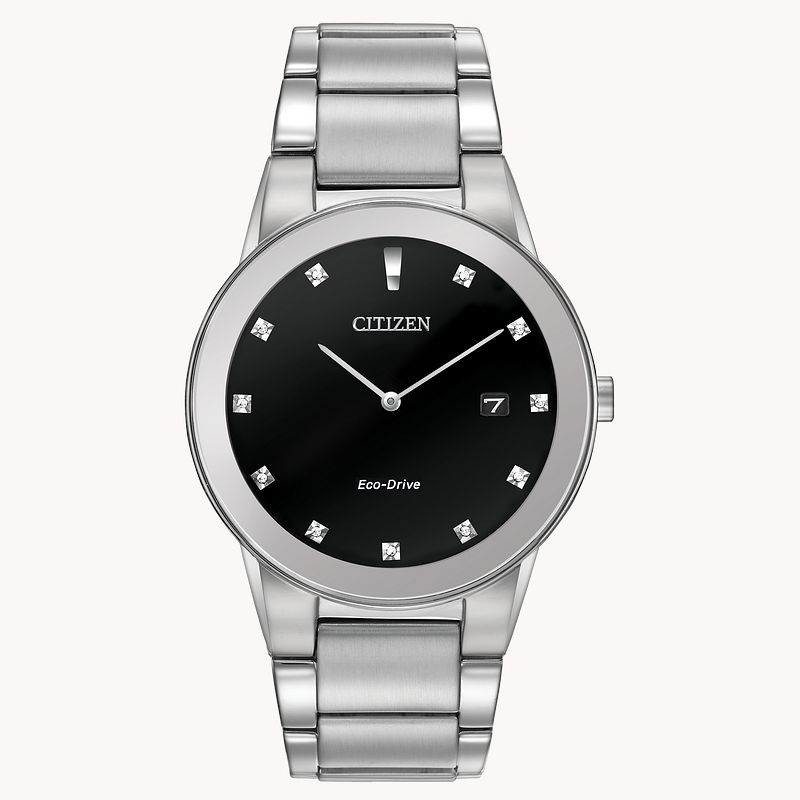 Black and silver citizen watch sale