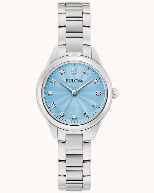 Bulova women's top blue face watch