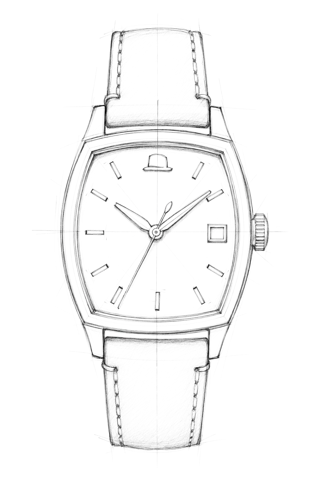 Watch technical diagram