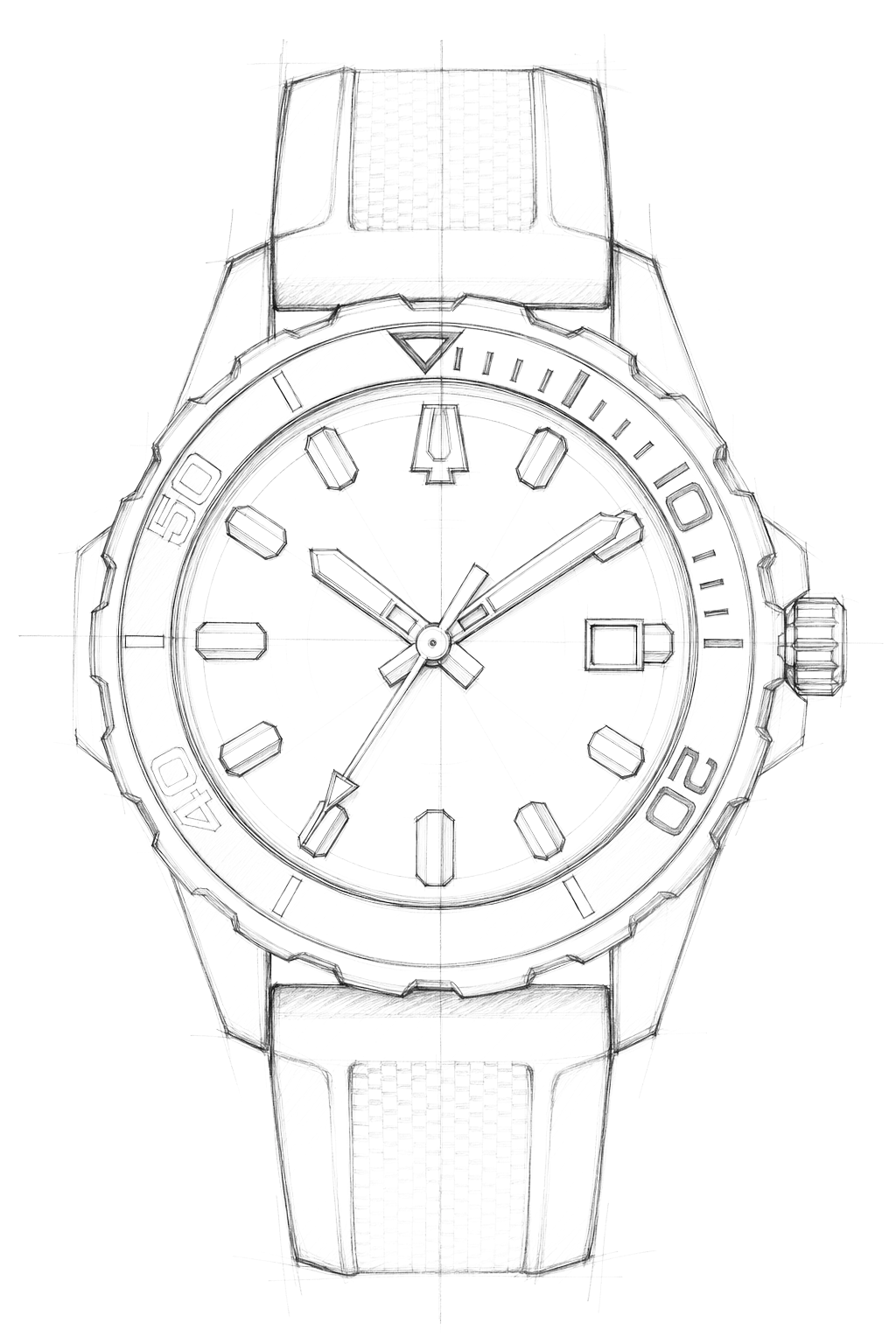 Watch technical diagram