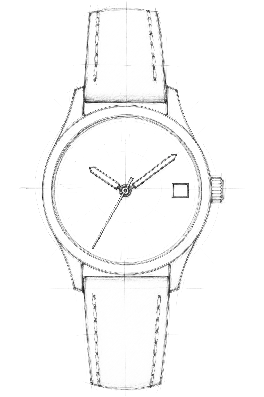 Watch technical diagram