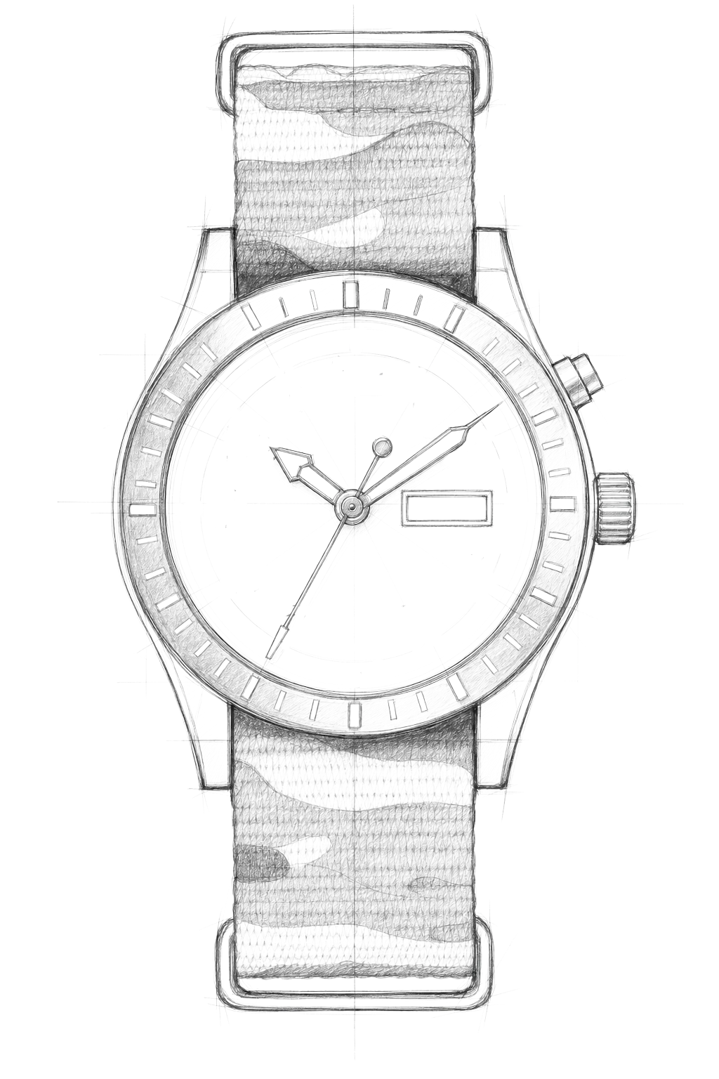 Watch technical diagram