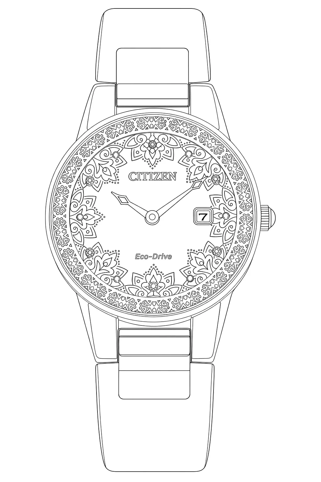 Watch technical diagram