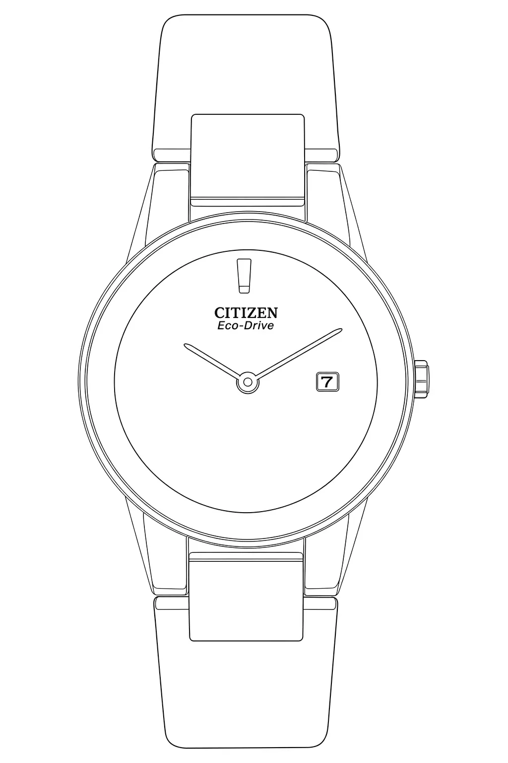 Watch technical diagram