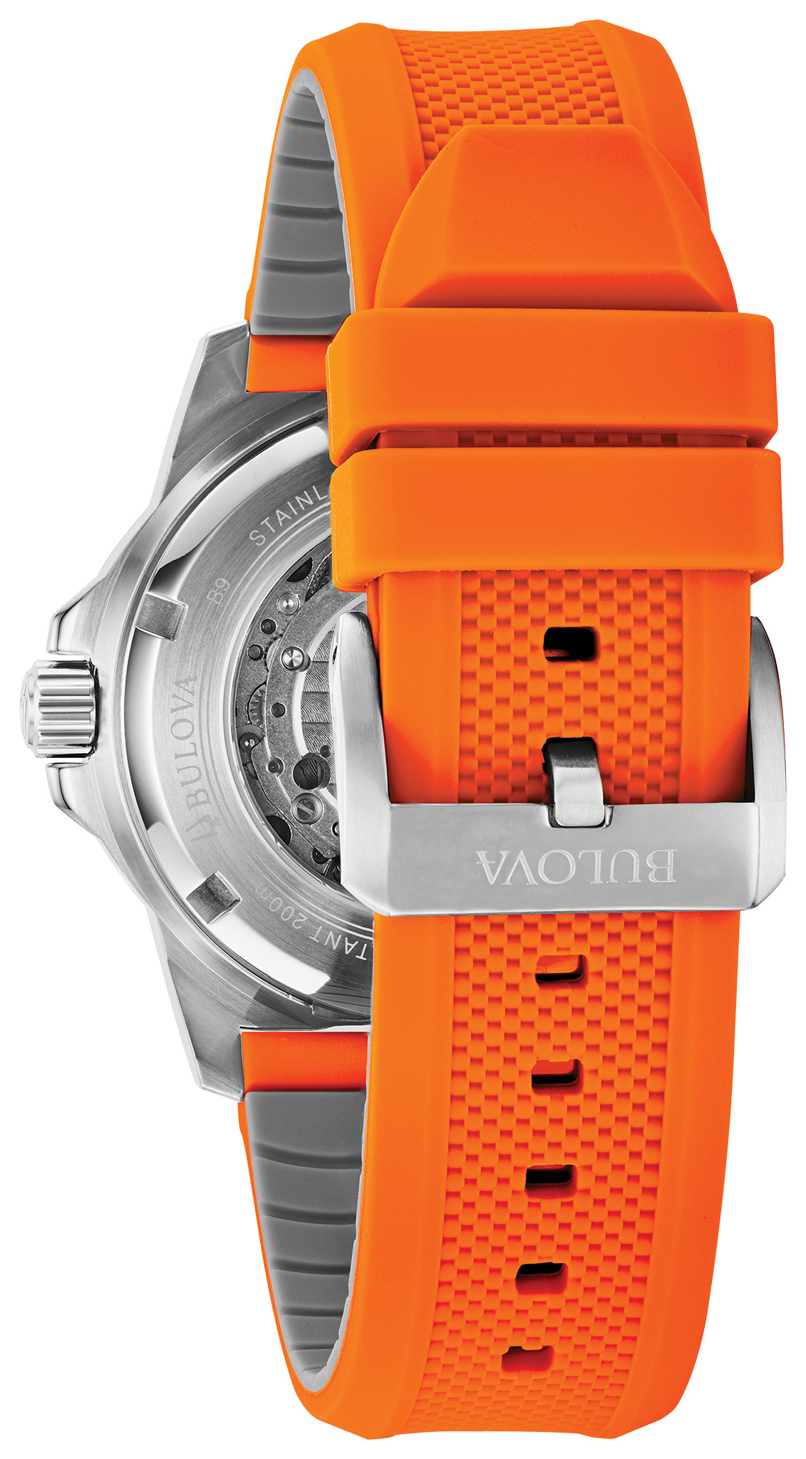 Buy CRESTELLO Orange Silicone Strap Analog Wrist Watch for Men (Silver  Dial) | CR-WHT028SLC-ORN at Amazon.in