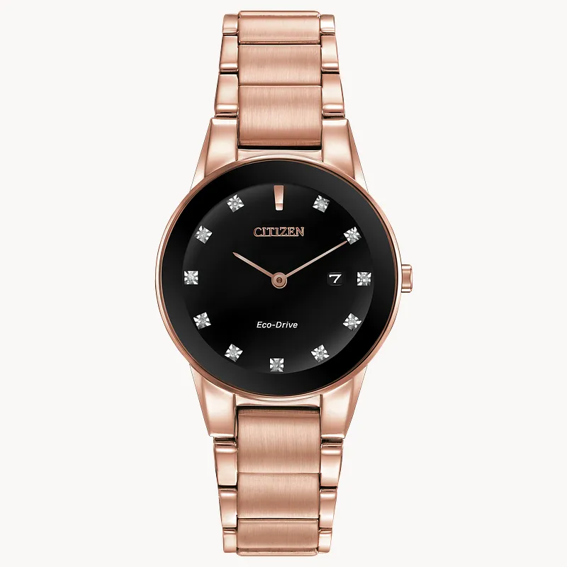 Axiom - Ladies Eco-Drive GA1058-59Q Diamond Accent Date Axiom - Ladies Eco-Drive GA1058-59Q Diamond Accent Date