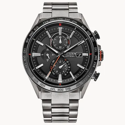ATTESA Black Dial Super Titanium Bracelet AT8189-61E | CITIZEN ATTESA Black Dial Super Titanium Bracelet AT8189-61E | CITIZEN