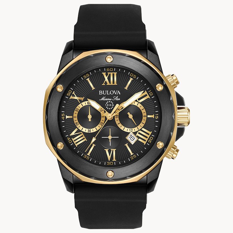 Reloj Bulova Negro Marine Star para Caballero 98B278 Bulova de
