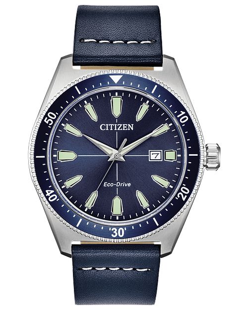 Citizen Vintage Brycen Sport Eco-Drive Blue Dial Watch | CITIZEN