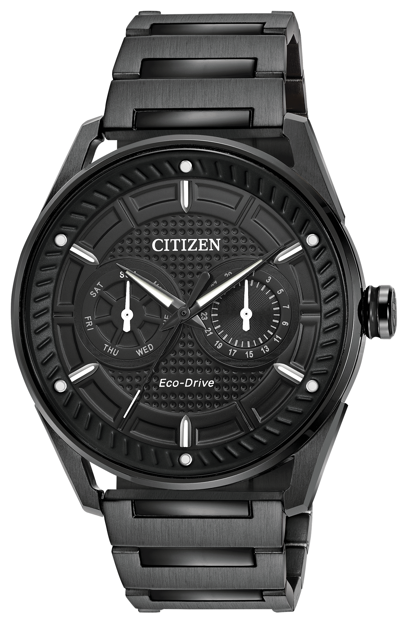 Citizen Male Black Analog Leather Watch | Citizen – Just In Time