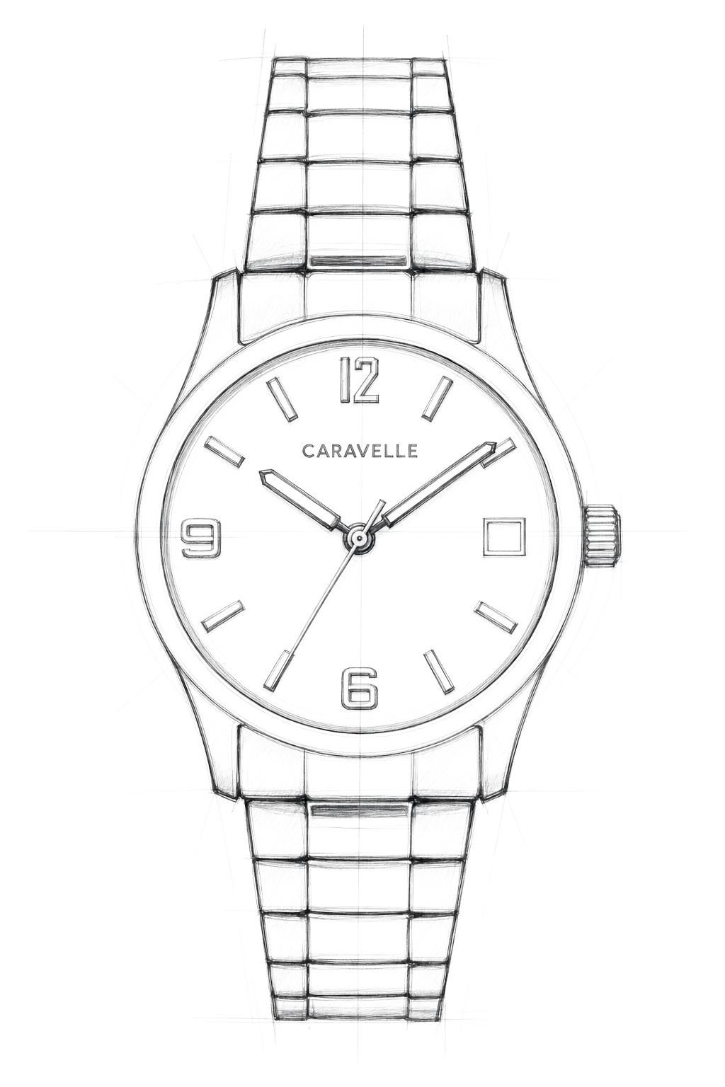 Watch technical diagram
