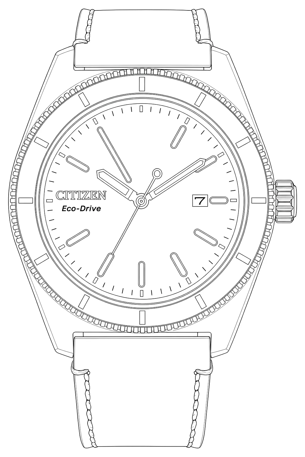 Watch technical diagram