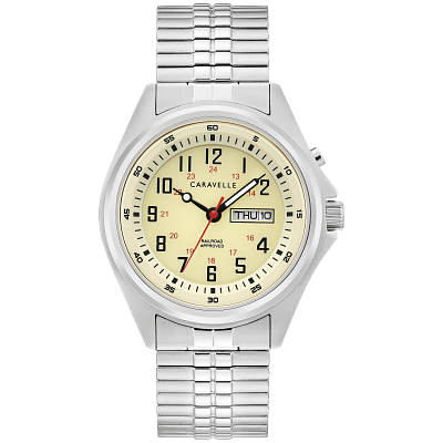Caravelle steel 2025 men's watch