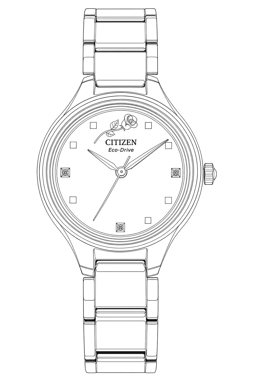 Watch technical diagram