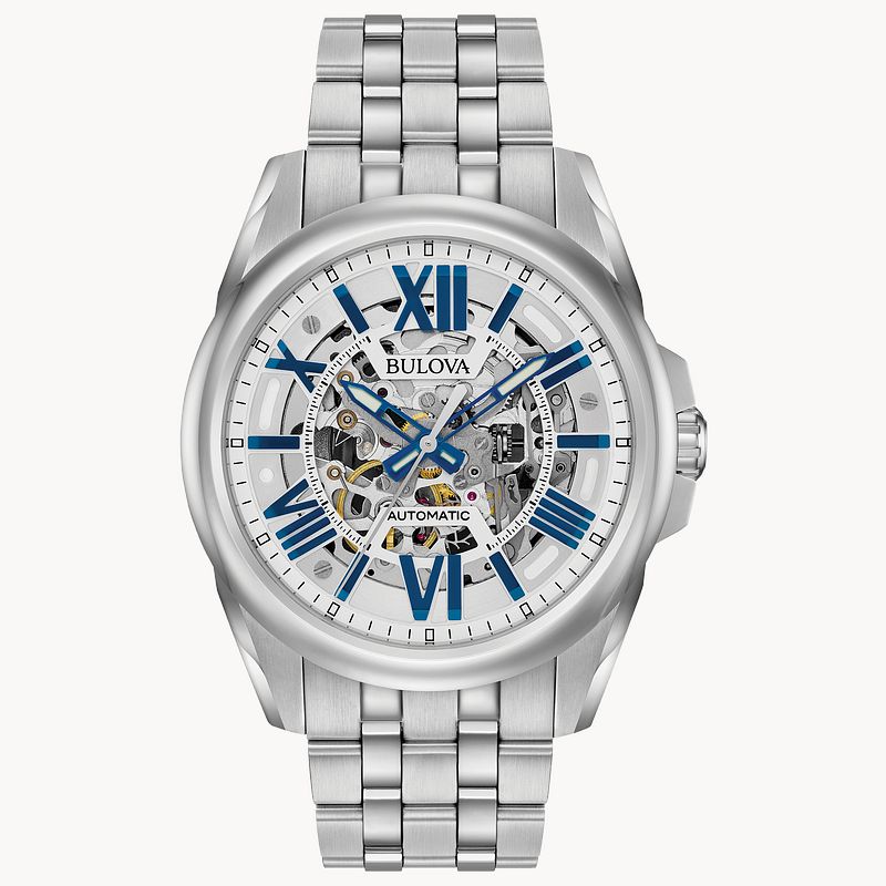 Bulova mens top watch white face