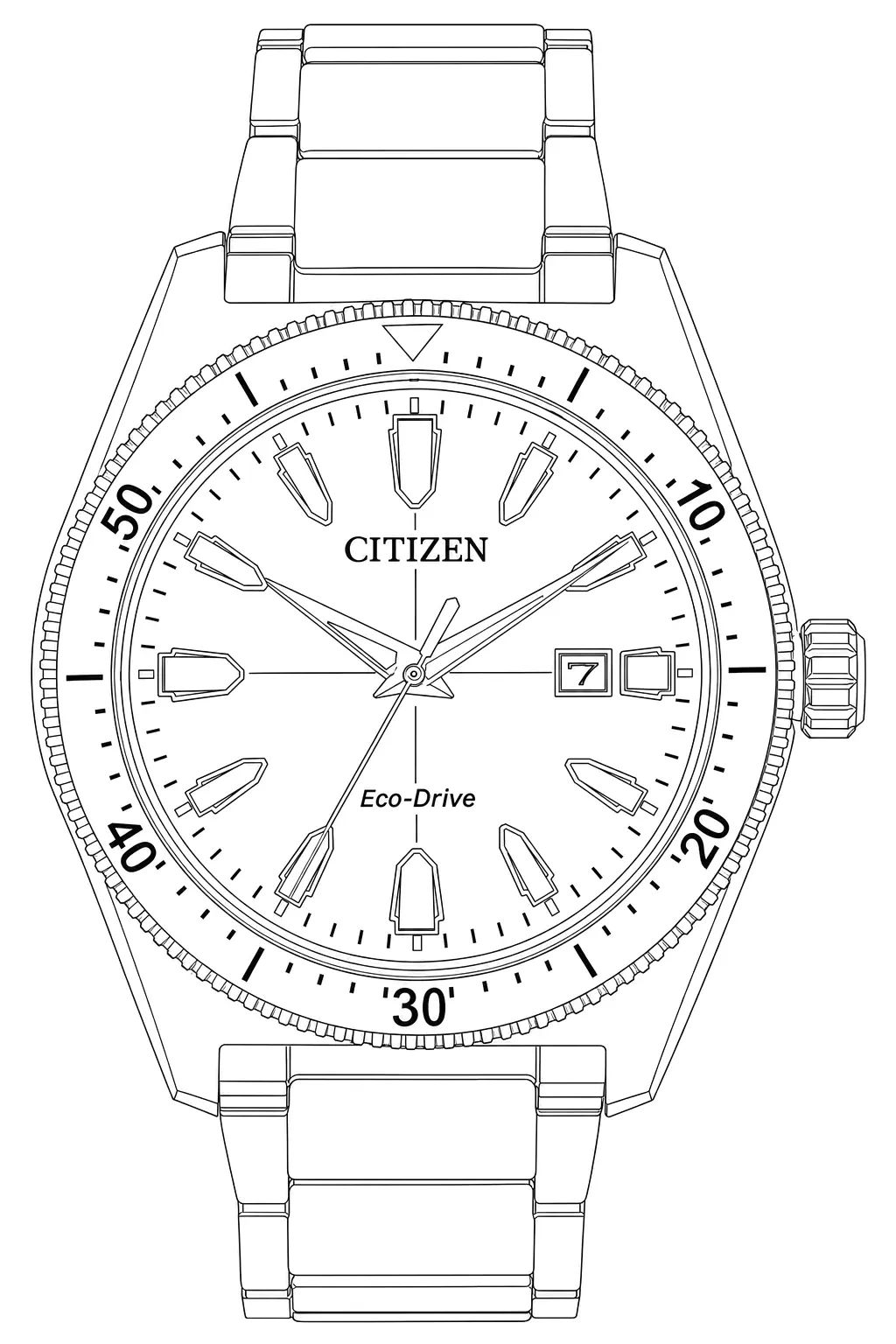 Watch technical diagram
