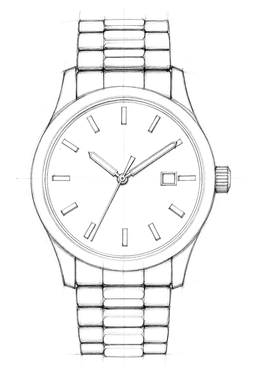 Watch technical diagram