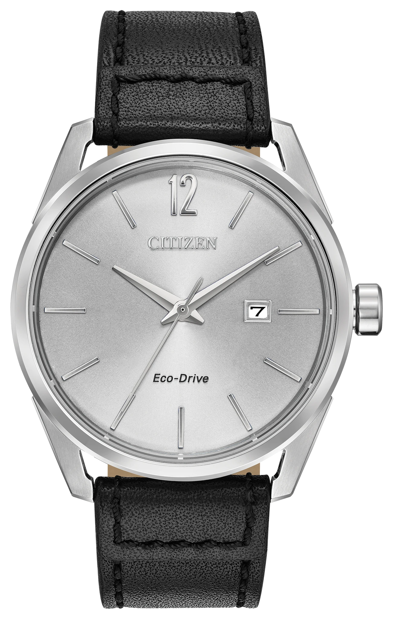 CTO - Men's Eco-Drive BM7410-01A Black Leather Strap Watch | CITIZEN