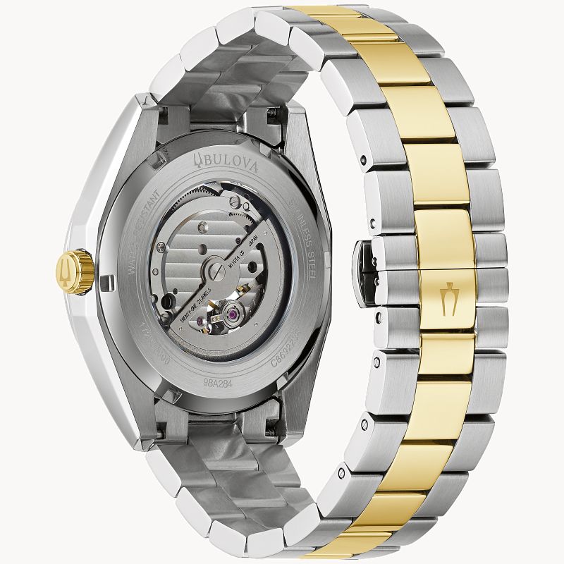 Silver-Tone Dial Stainless Steel Bracelet Surveyor 98A284 Silver-Tone Dial Stainless Steel Bracelet Surveyor 98A284