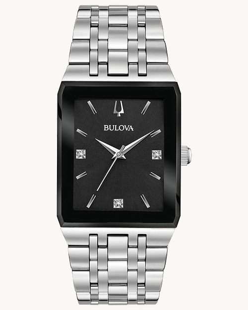 Bulova men's square face best sale watches