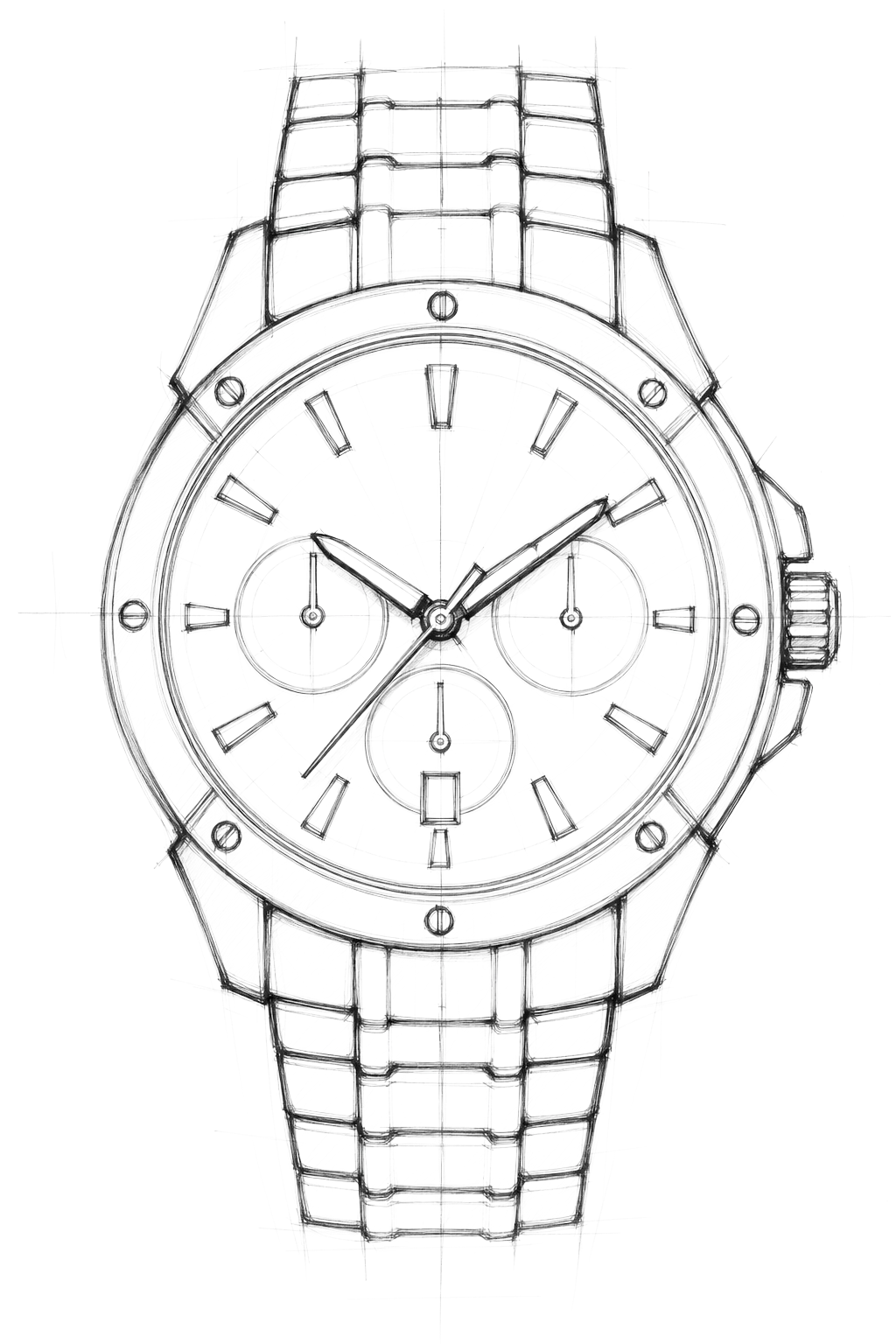 Watch technical diagram