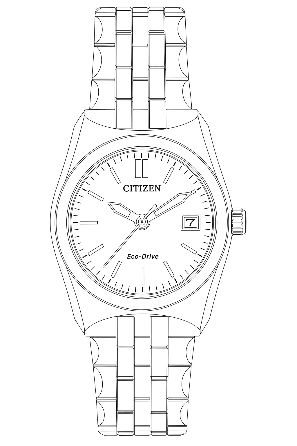 Watch technical diagram