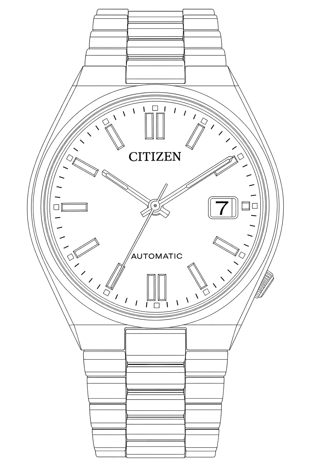 Watch technical diagram