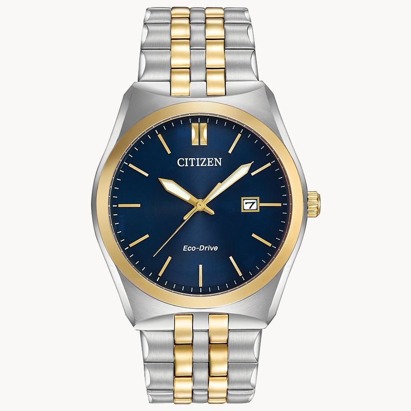 Corso Men s Eco Drive BM7334 58L Two Tone Blue Dial Watch CITIZEN