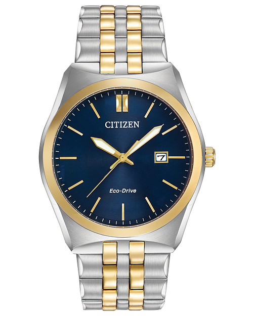 Corso Men s Eco Drive BM7334 58L Two Tone Blue Dial Watch CITIZEN